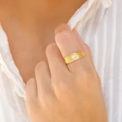 ring i forgyldt messing - Eliné