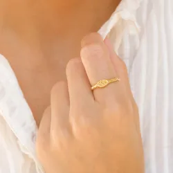 ring i forgyldt messing - Eliné