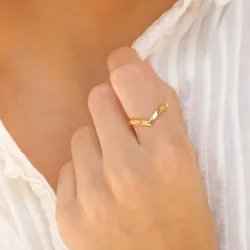 ring i forgyldt messing - Eliné