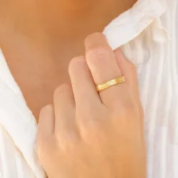ring i forgyldt messing - Eliné