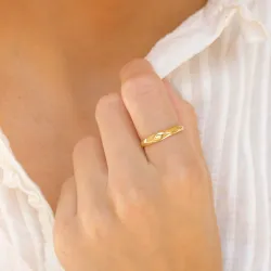 ring i forgyldt messing - Eliné