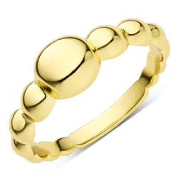 kugle ring i forgyldt messing - Eliné