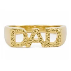 dad ring i forgyldt messing - My Letter