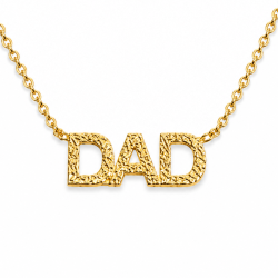 dad halskæde i forgyldt messing - My Letter