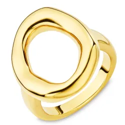 vandfast ring i forgyldt stål - OCEANA