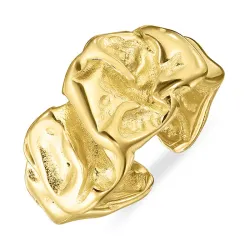 vandfast ring i forgyldt stål - OCEANA