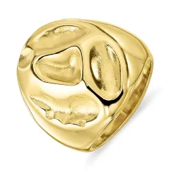 vandfast ring i forgyldt stål - OCEANA