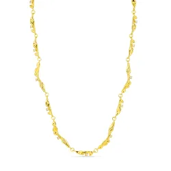 vandfast zirkon halskæde i forgyldt stål - OCEANA