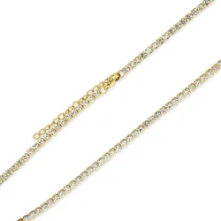 vandfast halskæde i forgyldt stål - OCEANA