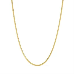 vandfast halskæde i forgyldt stål 39 + 8 cm x 2 mm  - OCEANA