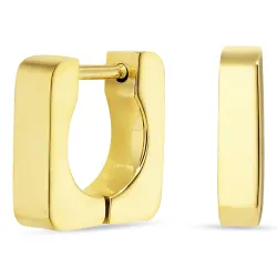 vandfaste 12 mm creoler i forgyldt stål - OCEANA