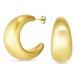 vandfaste halvcreoler i forgyldt stål - OCEANA