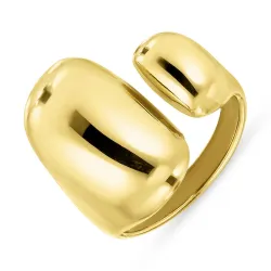 vandfast ring i forgyldt stål - OCEANA