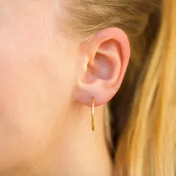 21 mm vandfaste creoler i forgyldt stål - OCEANA