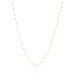 vandfast hjerte halskæde i forgyldt stål - OCEANA