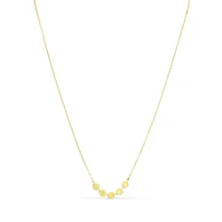 vandfast halskæde i forgyldt stål - OCEANA