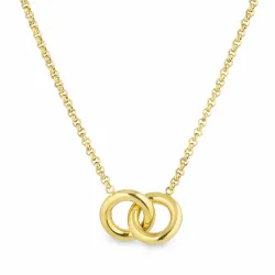 vandfast halskæde i forgyldt stål - OCEANA