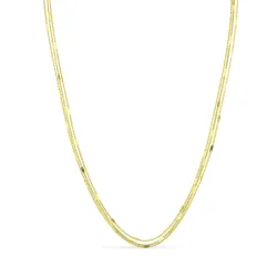 vandfast halskæde i forgyldt stål 41 cm x 3 mm  - OCEANA