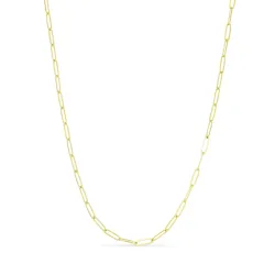 vandfast halskæde i forgyldt stål 40 + 5 cm x 3,5 mm  - OCEANA