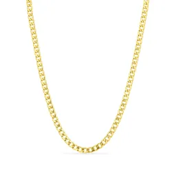 vandfast panserhalskæde i forgyldt stål 45 cm x 5 mm  - OCEANA