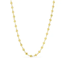 vandfast hjerte halskæde i forgyldt stål - OCEANA