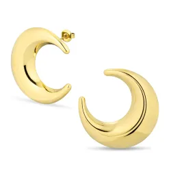 vandfaste øreringe i forgyldt stål - OCEANA