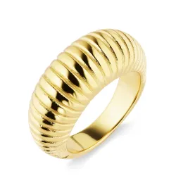 vandfast ring i forgyldt stål - OCEANA