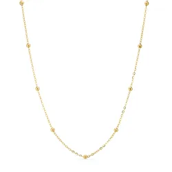 vandfast halskæde i forgyldt stål - OCEANA