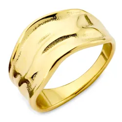 vandfast ring i forgyldt stål - OCEANA