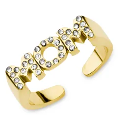 vandfast justerbar ring i forgyldt stål - OCEANA