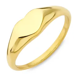 vandfast ring i forgyldt stål - OCEANA