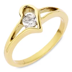 vandfast ring i forgyldt stål - OCEANA