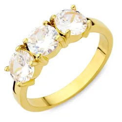 vandfast ring i forgyldt stål - OCEANA