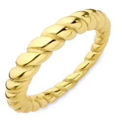 vandfast ring i forgyldt stål - OCEANA