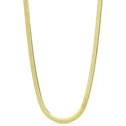 vandfast slangehalskæde i forgyldt stål 40 cm x 5 mm  - OCEANA