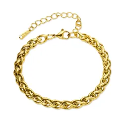 vandfast armbånd i forgyldt stål - OCEANA