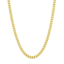 vandfast halskæde i forgyldt stål - OCEANA