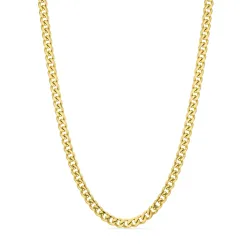 vandfast halskæde i forgyldt stål - OCEANA