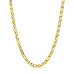 vandfast halskæde i forgyldt stål - OCEANA