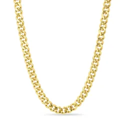 vandfast halskæde i forgyldt stål - OCEANA