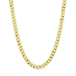 vandfast halskæde i forgyldt stål - OCEANA