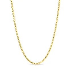 vandfast halskæde i forgyldt stål - OCEANA