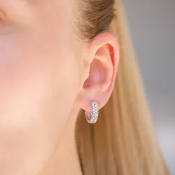 vandfaste 15 mm creoler i forgyldt stål - OCEANA