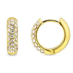 vandfaste 15 mm creoler i forgyldt stål - OCEANA