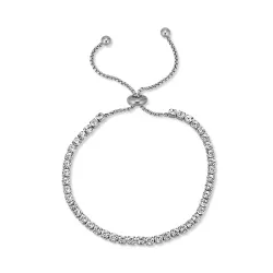 vandfast zirkon armbånd i stål - OCEANA