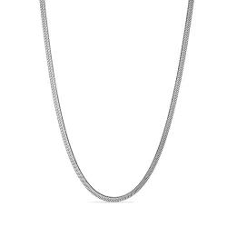 vandfast halskæde i stål 40 + 5 cm x 3 mm  - OCEANA