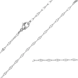 vandfast halskæde i stål 42 cm x 2 mm  - OCEANA