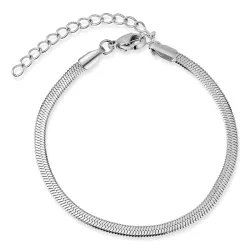 vandfast armbånd i stål 16 + 5 cm x 3,0 mm  - OCEANA