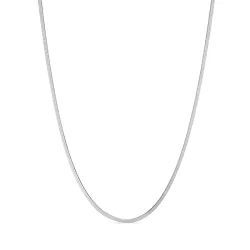 vandfast halskæde i stål 39 + 8 cm x 2 mm  - OCEANA
