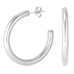 4 x 36 mm vandfaste halvcreoler i stål - OCEANA